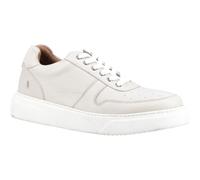 Hush Puppies Wyatt Mens Trainers - Taupe Leather - Size UK 7