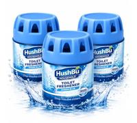 HushBu 12 Pack Toilet Block for Cistern, 12,000 Flushes Total, Long Lasting Toilet Freshener for Cistern Tank, Toilet Bowl & Rim Cleaner, Limescale Prevention & Odour Control 12pk x 70g
