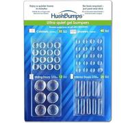 HushBumps HP104 Ultra-Quiet Gel Bumpers. 104 Piece Value Pack. Contains Cabinet, Door, Sliding Door & Drawer Bumpers. Just Peel & Stick! 30mm x 6mm, Round 8mm, 11mm, & 20mm