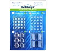 HushBumps HP104 Ultra-Quiet Gel Bumpers. 104 Piece Value Pack. Contains Cabinet, Door, Sliding Door & Drawer Bumpers. Just Peel & Stick! 30mm x 6mm, Round 8mm, 11mm, & 20mm