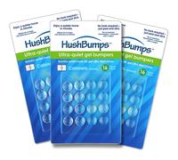 HushBumps Ultra-Quiet Cabinet Bumpers 3-PACK. Polymer Gel 48 pcs.