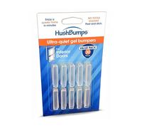 HushBumps Ultra-Quiet, Energy Absorbing Compound Bumpers for Interior Doors - 30 Pieces - Multi-Compound Polyurethane Absorbs Shock & Dampens Sound - Reduces Closing Noise and Vibration