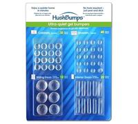 HushBumps Ultra-Quiet Gel Cabinet Bumpers - 104 Piece Variety Pack - Multi-Compound Polyurethane Absorbs Shock & Dampens Sound - Protect & Quiet Cabinets, Drawers, Interior Doors & Sliding Doors