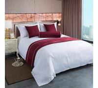 HUSHDML Bed Runner Scarf Luxury Bedspread Modern Simple Solid Colour Bed End Towel for King Size Bed Soft Bedding Cover Protector for Bedroom Hotel Decoration Bed End Towel(5,50x210cm (for 1.5m bed))