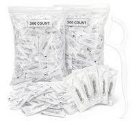Hushee 1000 Count Dental Flossers Each Individually Wrapped Dental Floss Picks Care Flossers for Adults Travel Dental Floss Oral Teeth Clean Tooth Picks for Travel Hotel Restaurant Office Car