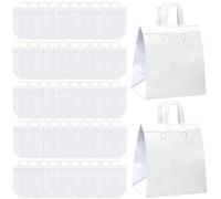 Hushee 200 Pcs Insulated Take Away Bags Bulk Thermal Take Out Bags Insulation Cooler Bags Disposable for Lunch Hot Cold and Frozen Food Delivery Restaurant Grocery Picnic Traveling (White)