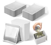 Hushee 26 Pack Foil Grease Disposal Container, Foil Liners Disposable Grease Bags 25 Pcs with Cooking Grease Storage Bin White, Help Stop RV and Kitchen Drains from Getting Clogged Anti Odor