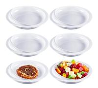 Hushee 6 Pcs 9.2 Spill Proof Scoop Plate, Dish for Disabled, Elderly Adults, and Handicapped with Special Needs Adaptive Utensils Gadgets from Parkinsons, Blind People, Dementia, Stroke