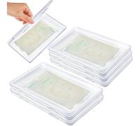 Hushee 6 Pcs Freeze Flat Breast Milk Storage 7.87 x 4.72 x 0.6 Inch Clear Breastmilk Freezer Flattener Space Saving Breastmilk Freezer Tray for Breastfeed Halloween Party Pouches Drink Bags Organizer