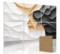 HushHues 6-Pack Acoustic Wall Panels 72x48 Inches Decorative Sound Absorbing Panels- Stylish Sound Absorbing Panels for Recording Studios, Offices, Home, Easy Installation