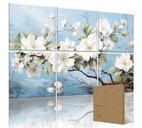 HushHues 6-Pack Art Acoustic Panels 72x48 Inches Large Decorative Acoustic Panels, Sound Absorbing Wall Art for Home, Office, and Studio Noise Reduction