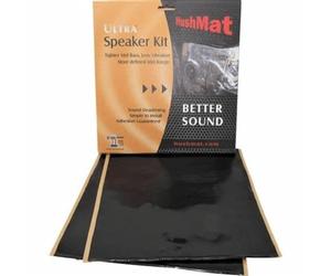 HushMat 10110 Ultra Black Foil Speaker Kit with Damping Pad - 4 Piece
