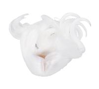 HUSHUI 1/6 Doll Wig Soft Silk Long Curly Hair Replacement for Fashion Dolls Comfortable Touch (Moon White)