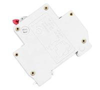 HUSHUI 1 Pole Miniature Circuit Breaker Fast Tripping Flame Retardant Design for Home Electrical Load Control 7.4x7.9x2cm (1P/25A)