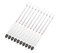 HUSHUI 10 Pcs Wine Alcohol Meter, High Accuracy Glass Hydrometer with Direct Reading Scale for Home Office Hotel Restaurant