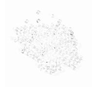 HUSHUI 1000Pcs Acrylic Beads Luxurious DIY Decorative Ornaments for Wedding Party Decor Transparent 3mm Supplies (Transparent)