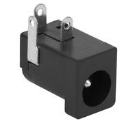 HUSHUI 100PCs DC Power Socket Female Connector Durable Plug Adapter for Household Use 5.5 X 2.1MM Plastic