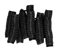 HUSHUI 100pcs Disposable Earpad Covers, Stretchable Sanitary Non Woven Fabric Headphone Protectors with Excellent Breathability, for Most Headphones 8.5 12cm 3.3 4.7in Ear Pads (Black)