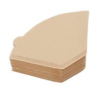 HUSHUI 100Pcs Unbleached Natural Coffee Filter Paper for Taste in Artisanal Coffee Preparation