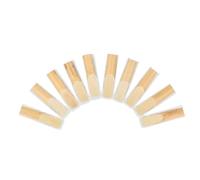 HUSHUI 10Pcs Alto Saxophone Reeds 2.5 Strength E Flat 7x1.6x0.35cm Thin Elastic Alto Sax Reeds for Performance Practice