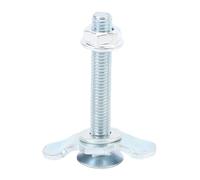 HUSHUI 10pcs L Track Double Lug Threaded Stud Nut Fitting Zinc Plated L Track Rail Threaded Stud Fittings Tie Down for Van Pickup Truck (60mm)