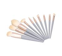 HUSHUI 10PCS Makeup Brushes Set, Soft Bristles, Perfect for Blending and Eye Makeup for Beginners and Professionals, Fibre Bristles in Tender Blue