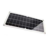 HUSHUI 10W Monocrystalline Solar Panel Lightweight Portable Charger for Camping and Outdoor Use 12V ABS 42x19cm
