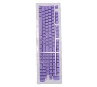 HUSHUI 114 Key PBT Keycaps, OEM Height Two Color Injection Translucent Mechanical Keyboard Keycap Set with Ergonomic Design, for 61 64 68 72 82 84 87 104 108 Keys Mechanical Keyboards (mini purple)