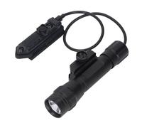 HUSHUI 1200LM Super Bright LED Flashlight, Aluminum Alloy Handheld Torch for Outdoor Use, with Button Control and 4 Interchangeable Light Source Heads