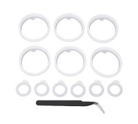 HUSHUI 12Pcs Water Bottle Lid Gasket Replacement, Silicone Water Bottle Chug Spout O Rings with Tweezers for Actives Water Bottle 18oz 24oz 32oz 40oz