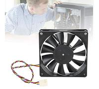 HUSHUI 12V 0.50A High-Speed Cooling Fan with PWM Control for Computer Systems, 8cm Size, Long Lasting
