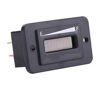 HUSHUI 12V/24V LED Battery Meter Gauge with Low Charge Warning for Effective Battery Management (BI003-36V)