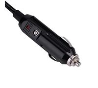 HUSHUI 12V DC Cigarette Lighter Power Cord 3 Meter Long with Fuse for Automotive Appliances, Pure Copper Wire, LED Light