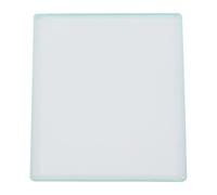 HUSHUI 130 x 100 x 8 mm Tempered Glass Leather Polish and Smoothing Leather Craft Tool for Softness and Shine