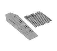 HUSHUI 14pcs Miniature Tap and Die Set, 0.7mm 2mm Thread Metal Watchmakers Tool with Screw Plate, for Jewelry Making and Watch Repair