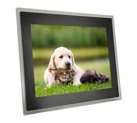 HUSHUI 15 Inch Digital Photo Frame, IPS HD Screen 1024x768 with 180° Wide Viewing Angle, for Photo Video Music Clock Calendar Alarm, Supports USB Card up to 128GB (GB Plug)
