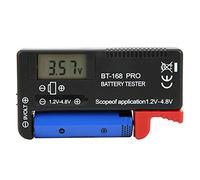 HUSHUI 168Pro Digital Battery Tester Compact LCD Display for Quick Capacity Testing of 1.2V-4.8V and 9V Batteries, ABS Material, 1 Unit