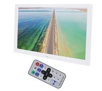 HUSHUI 17in Digital Picture Frame, 1440x900 HD Resolution 16:10 LED Screen with Remote Control, Clock Calendar Alarm, for Living Room Office Gift (UK Plug)