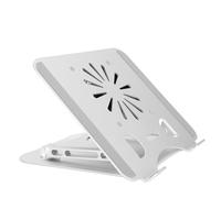 HUSHUI 17in Laptop Cooler Stand Aluminum Alloy Elevatable Folding Base with USB Fan for Gaming Laptops and Tablets