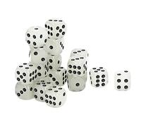 HUSHUI 18pcs Luminous Dice Set, Glow in The Dark Dices with Excellent Acrylic Material, for Bar KTV Christmas Party Board Game