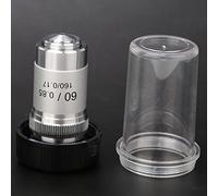 HUSHUI 195 AllSteel Achromatic Objective Lens Set for Biological Microscopes Durable and Adjustable Magnification Six Options Included (60x)