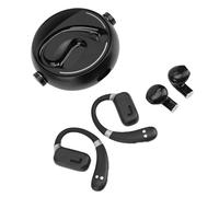 HUSHUI 2 in 1 Wireless Earbuds, 5.3 Earhook and Regular Earbuds with IPX5, DT5.0 Directional Sound Technology, for Sports Fitness Work Study (Black)