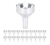 HUSHUI 20PCS Aluminum Cosmetic Funnel Mini Portable for Liquid Dispensing Home and Workplace Use