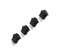 HUSHUI 20Pcs Rocker Switch Set, Premium ABS On Off Switch with LED Indicator for Household Appliances, & Durable, Black