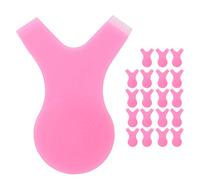 HUSHUI 20pcs Y Shape Eyelash Lift Brush Set for Curling and Perming Lashes, Anti-Slip Design, Perfect for Makeup Artists, Plastic, Compact Size (Pink)