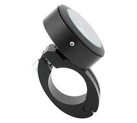 HUSHUI 22mm/25mm Motorcycle Handlebar Mount Clock, & Durable Watch, Precise Timekeeping for Bikers, Aluminum Alloy, Built-in Battery (Black)