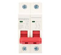 HUSHUI 2P DC Mini Circuit Breaker 500V 16A High Performance Overload Protection for Electrical Equipment Flame-Retardant Housing