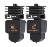 HUSHUI 2Pcs 3D Printer Extruder Hotend Kit Replacement for Bambu Lab H2D H2D Combo 0.4mm Hardened Steel Nozzle High Flowing Integrated All Metal Hot End Kit