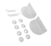 HUSHUI 2pcs Acrylic Window Plant Shelves with Suction Cups Support Brackets Semicircular Window Sill Extender for Succulents Flower Boxes Microgreens
