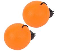 HUSHUI 2PCS Silicone Hand Grip Balls for Strengthening Fingers and Arms Ideal for Exercise and Massage Recovery Tools Yellow 15 Degrees (20 degrees of chestnut color)